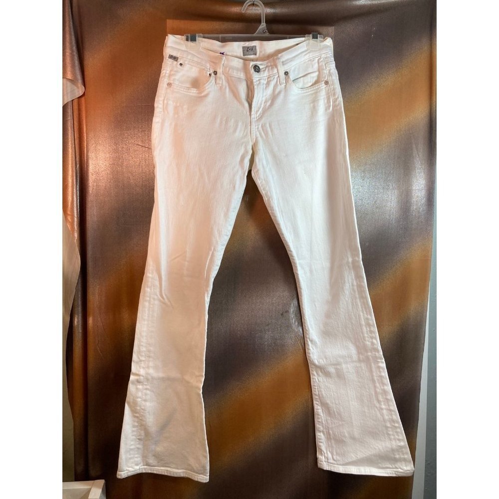 CITIZENS of‎ Humanity Stretchy Bootcut Leg Denim Jeans Low Rise White Size 32